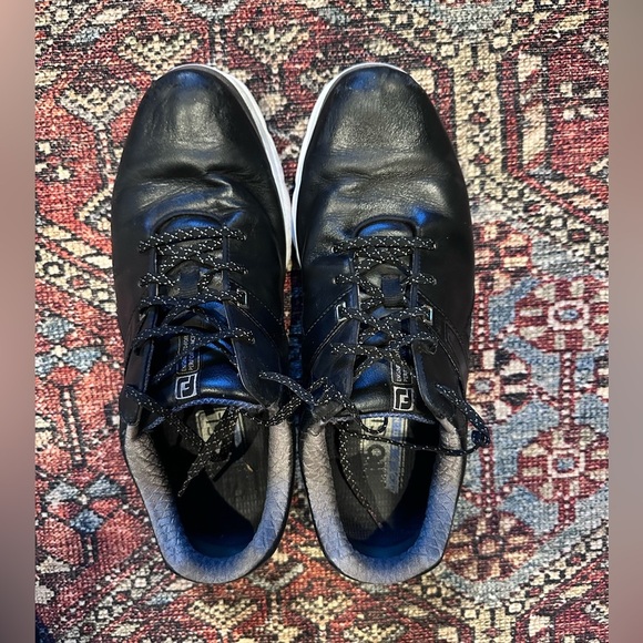 Men’s Black Leather FootJoy Pro/SL Golf Shoes, 11M - Picture 4 of 11